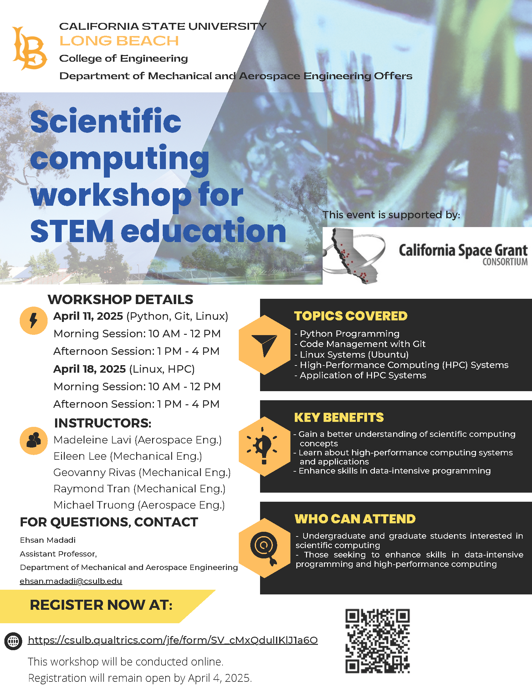 Scientific computing workshop announcement